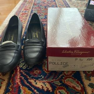 Navy blue Salvatore Ferragamo shoes